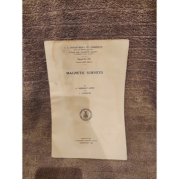 Other - antique Dept of Commerce & Geodetic Survey / Magnetic Surveys 1956 #718 edition